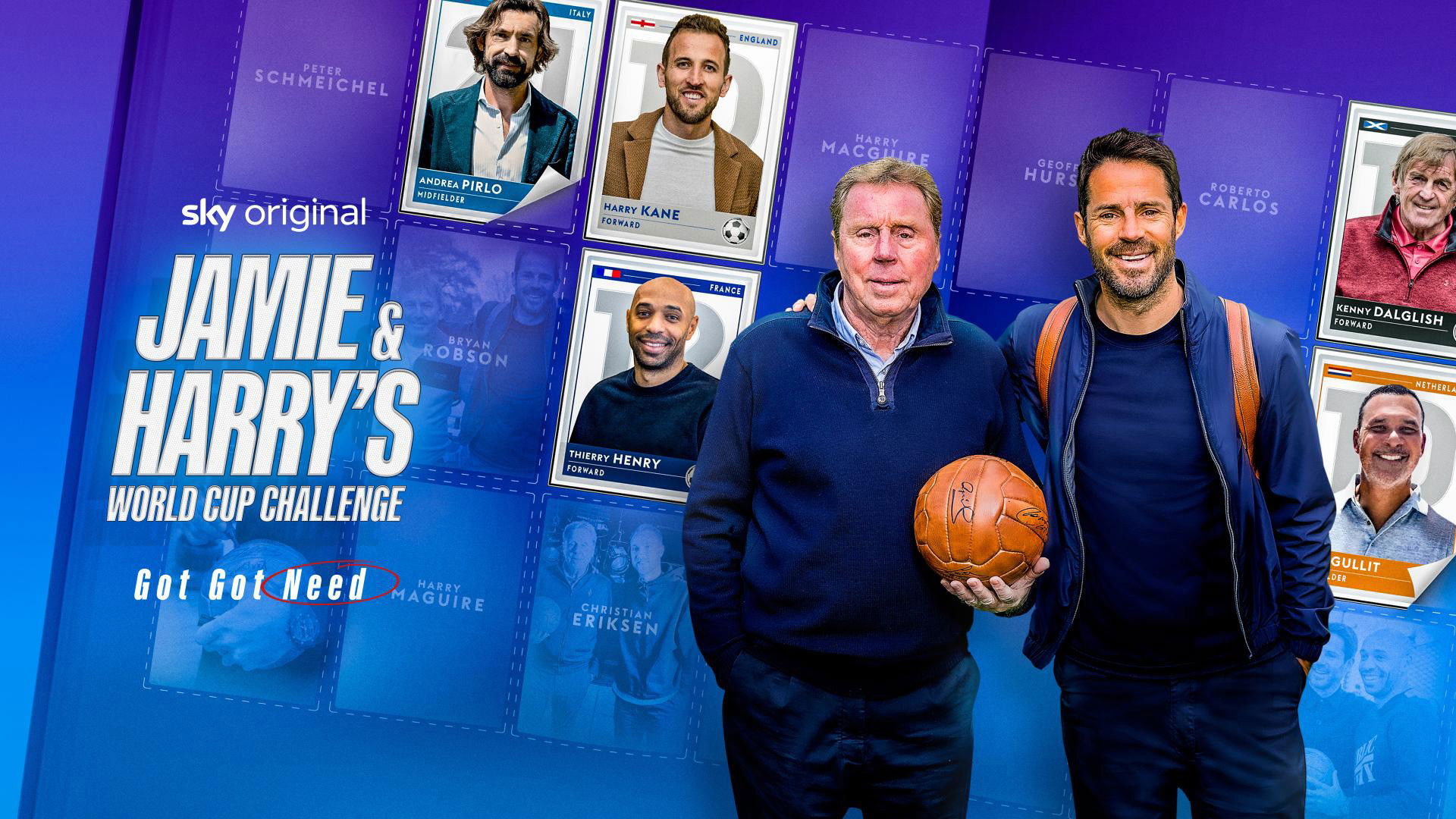 Backdrop for Jamie & Harry's World Cup Challenge: Got, Got, Need