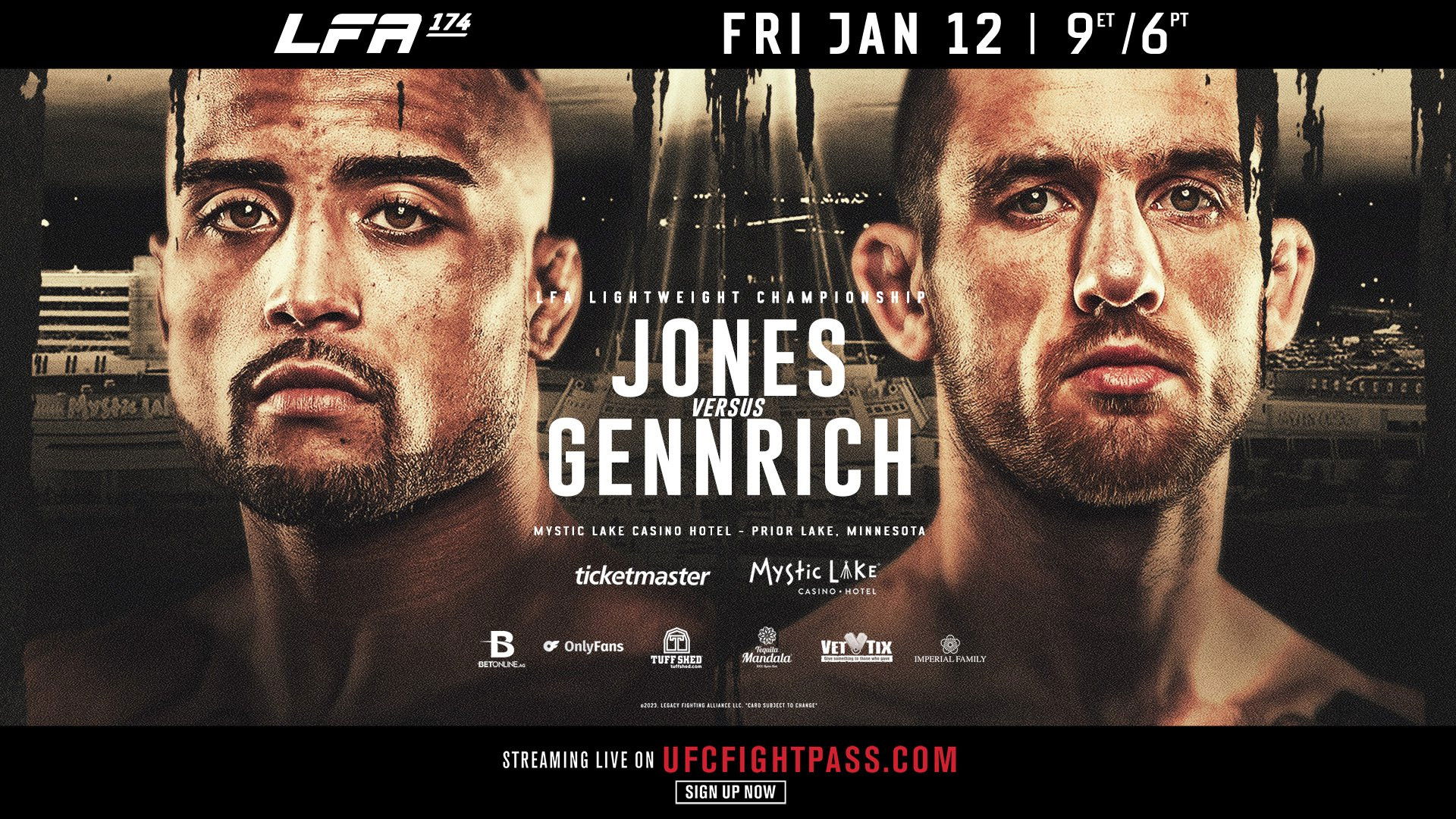 Backdrop for LFA 174: Jones vs. Gennrich