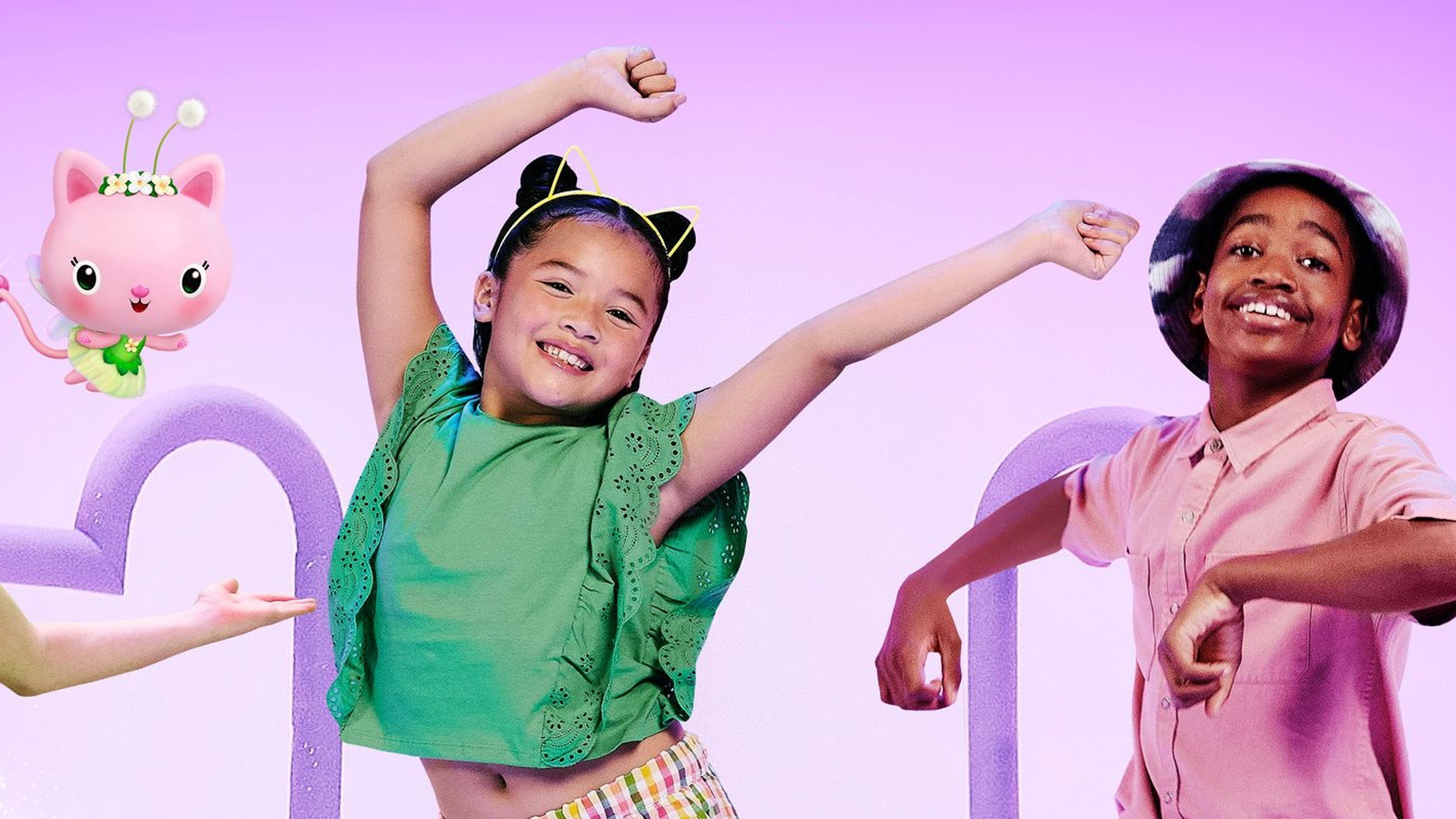 Backdrop for Gabby's Dollhouse: Cat-tastic Dance Along