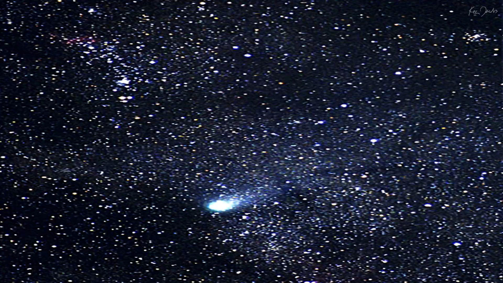 Backdrop for Halley’s Comet