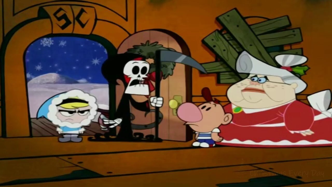 Backdrop for Billy and Mandy Save Christmas