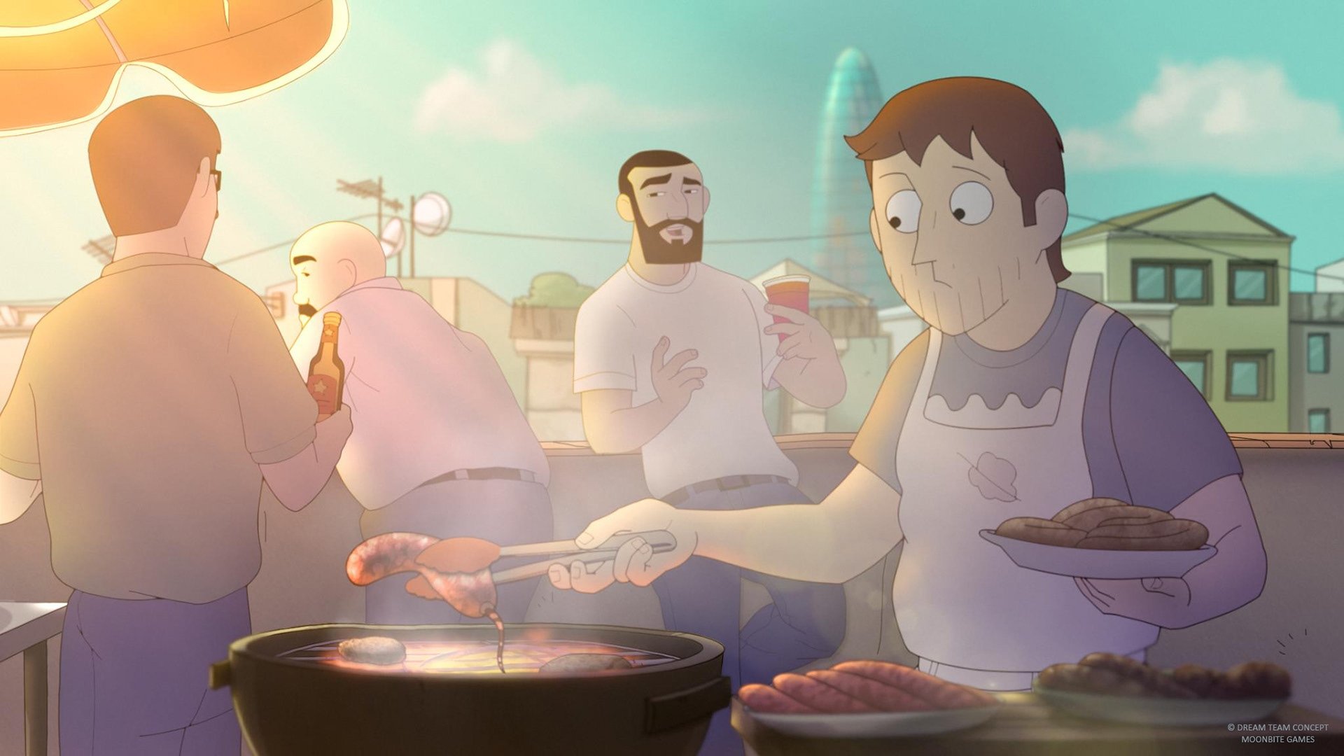 Backdrop for Memoirs of a Man in Pajamas