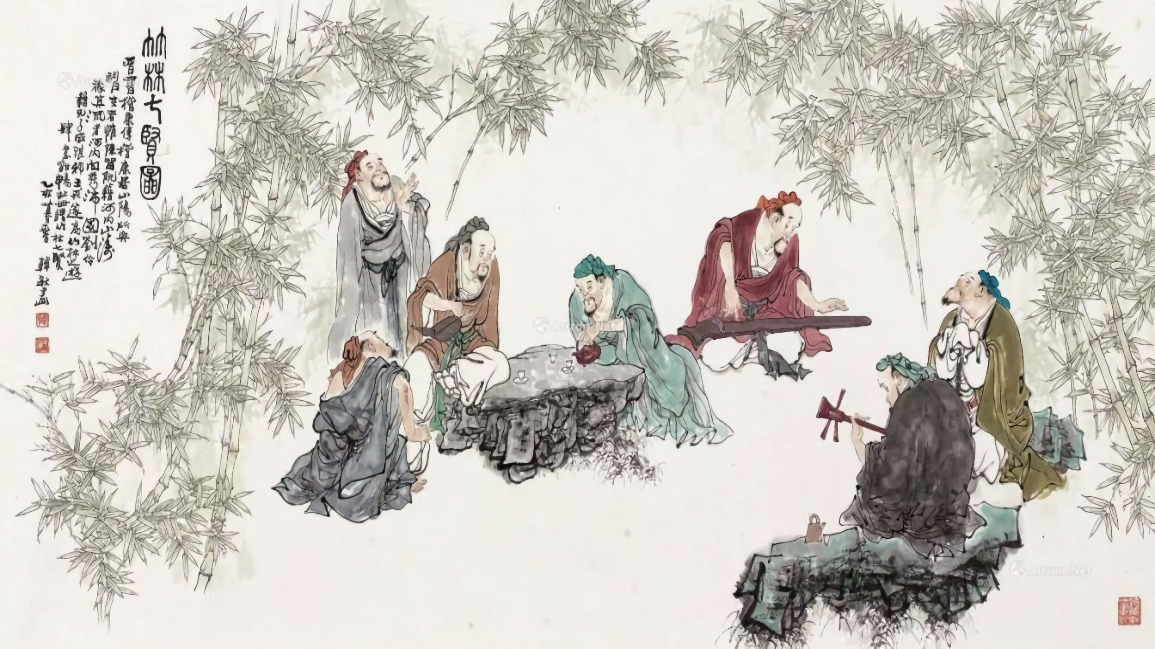 Backdrop for 百家讲坛：竹林七贤