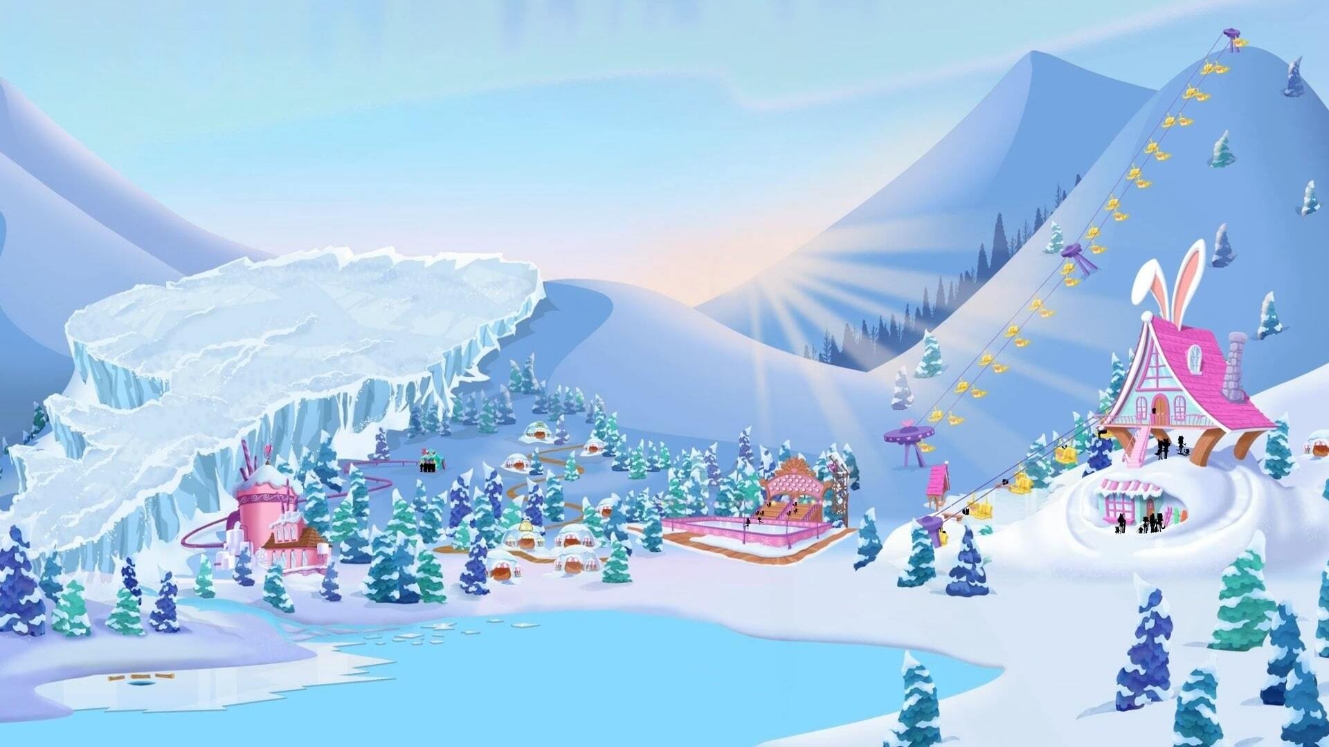 Backdrop for Enchantimals: Secrets of Snowy Valley