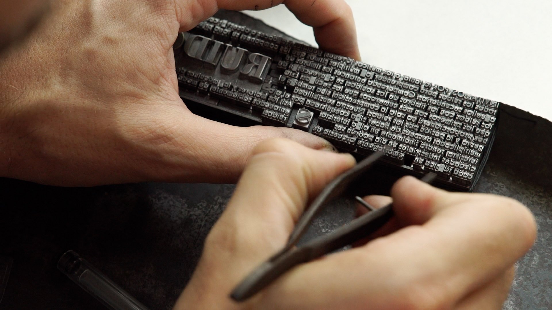 Backdrop for Endless Letterpress