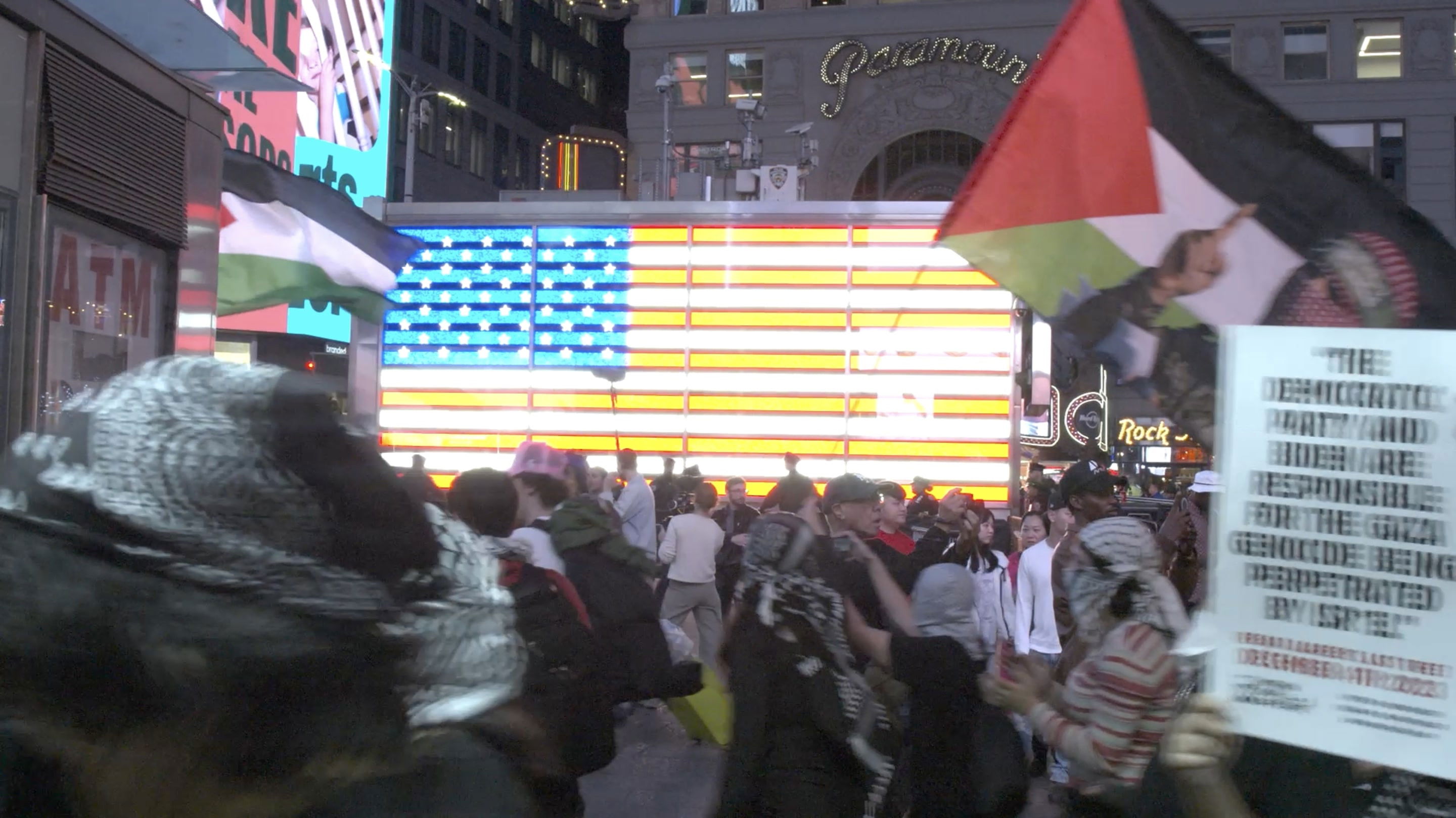 Backdrop for Election Night