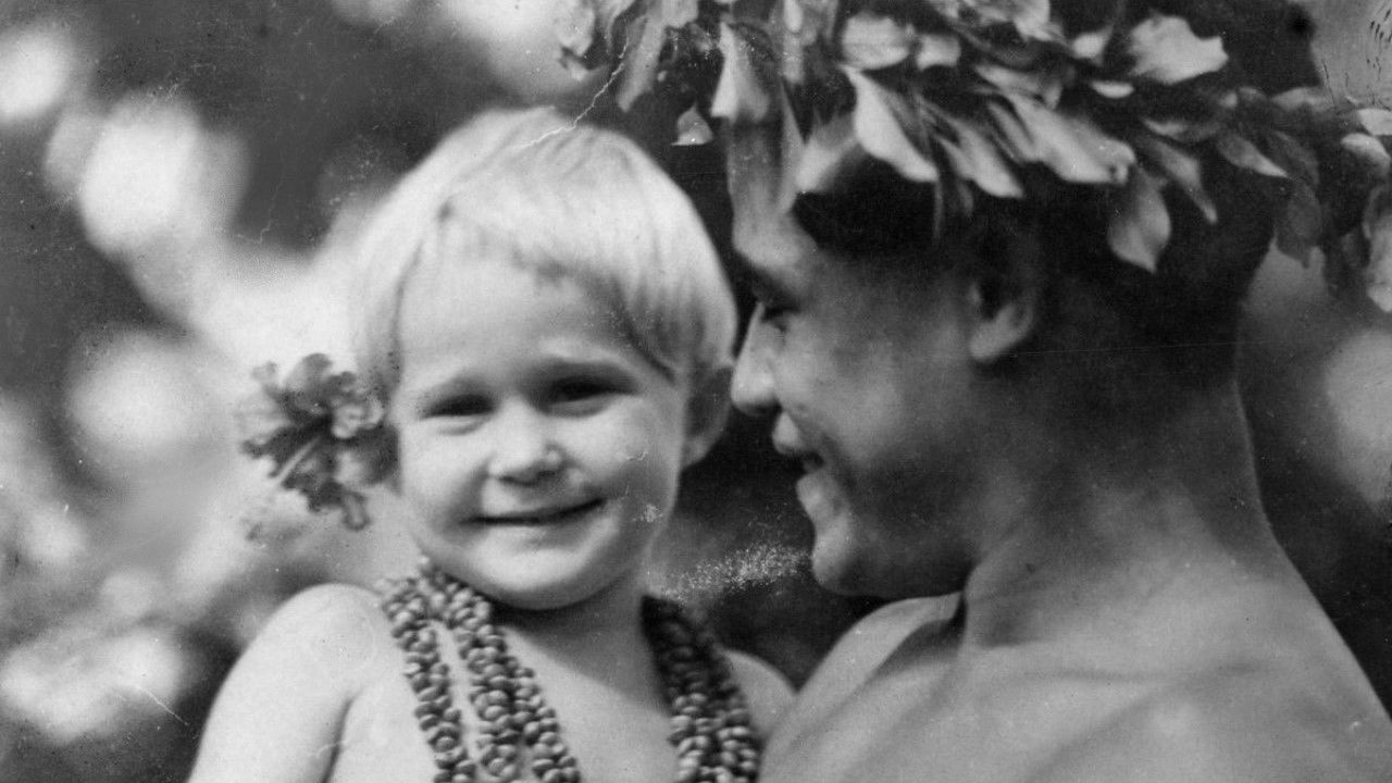 Backdrop for Monica in the South Seas