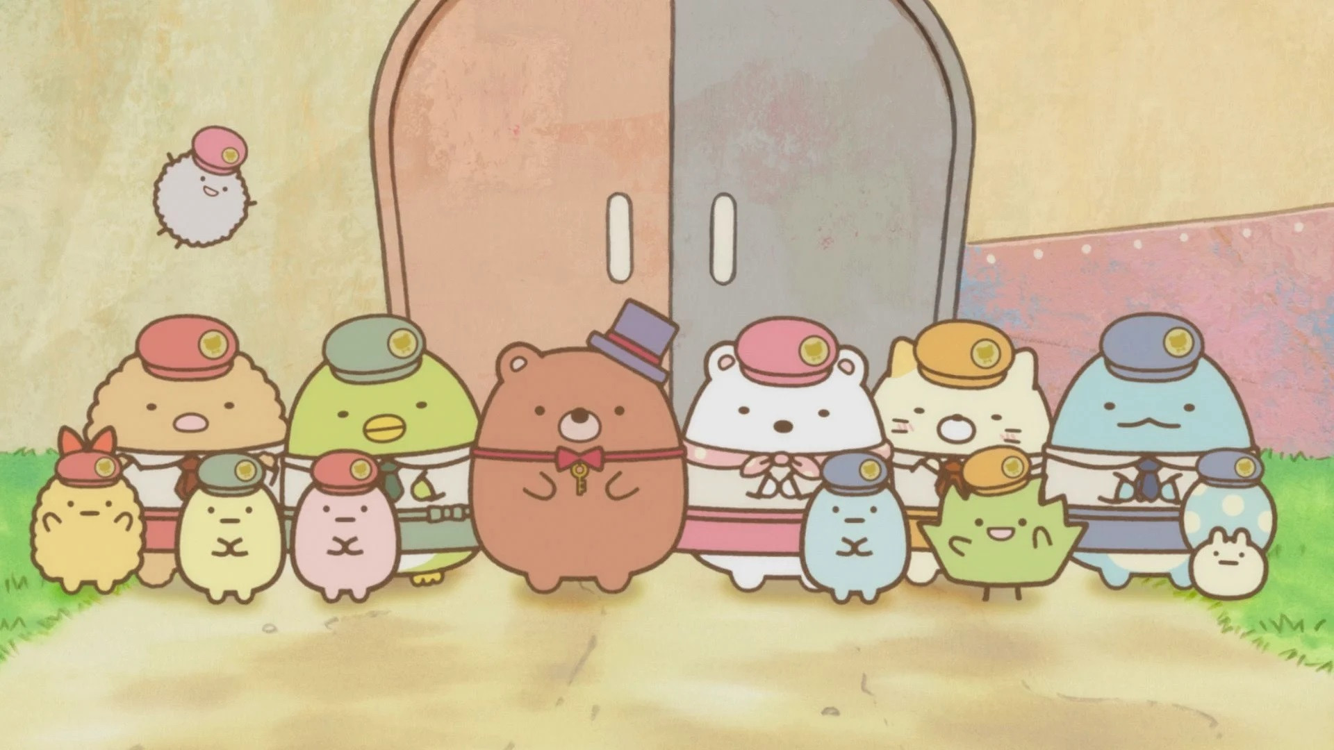 Backdrop for Sumikko Gurashi: The Patched-Up Toy Factory in the Woods