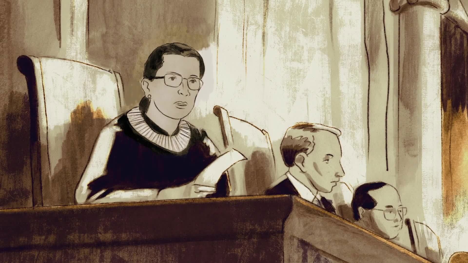 Backdrop for RUTH - Justice Ginsburg in her own Words