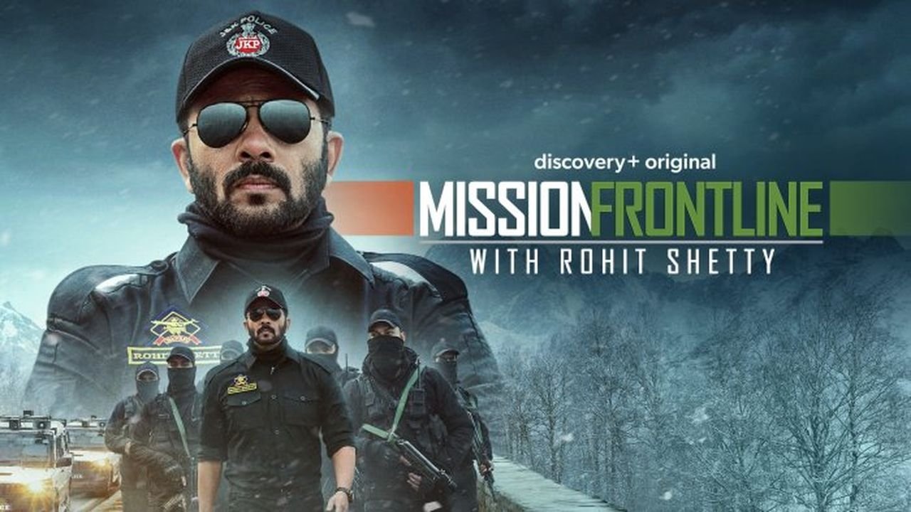 Backdrop for Mission Frontline with Rohit Shetty
