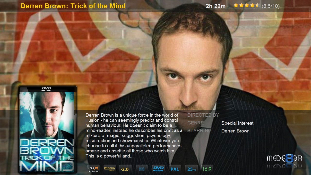 Backdrop for Derren Brown: Trick of the Mind