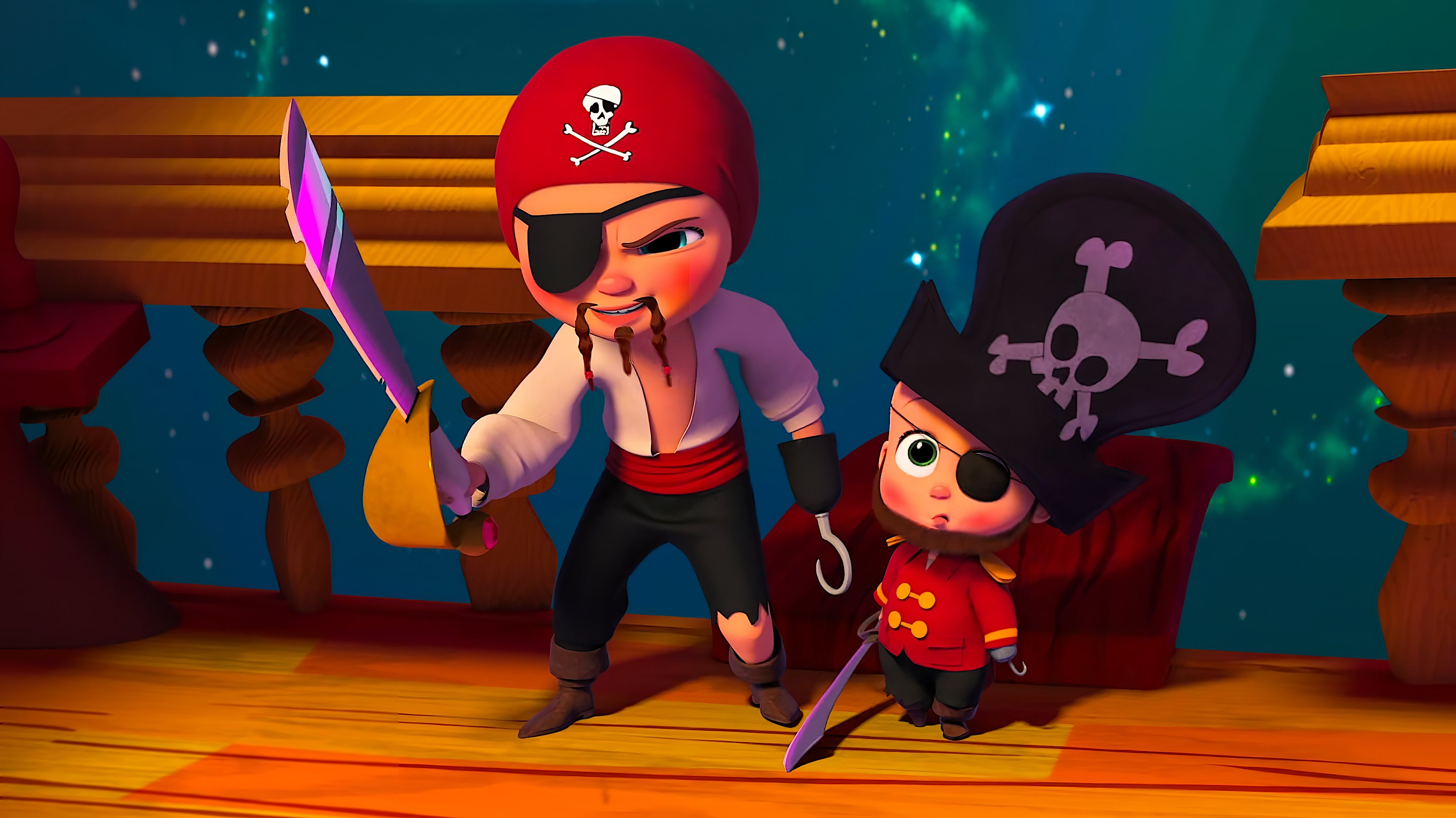 Backdrop for The Boss Baby and Tim's Treasure Hunt Through Time