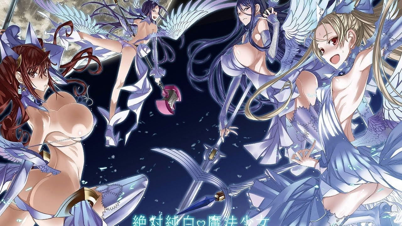 Backdrop for Angelic White Magical Girls, Absolute Whiteness: Magical Girl
