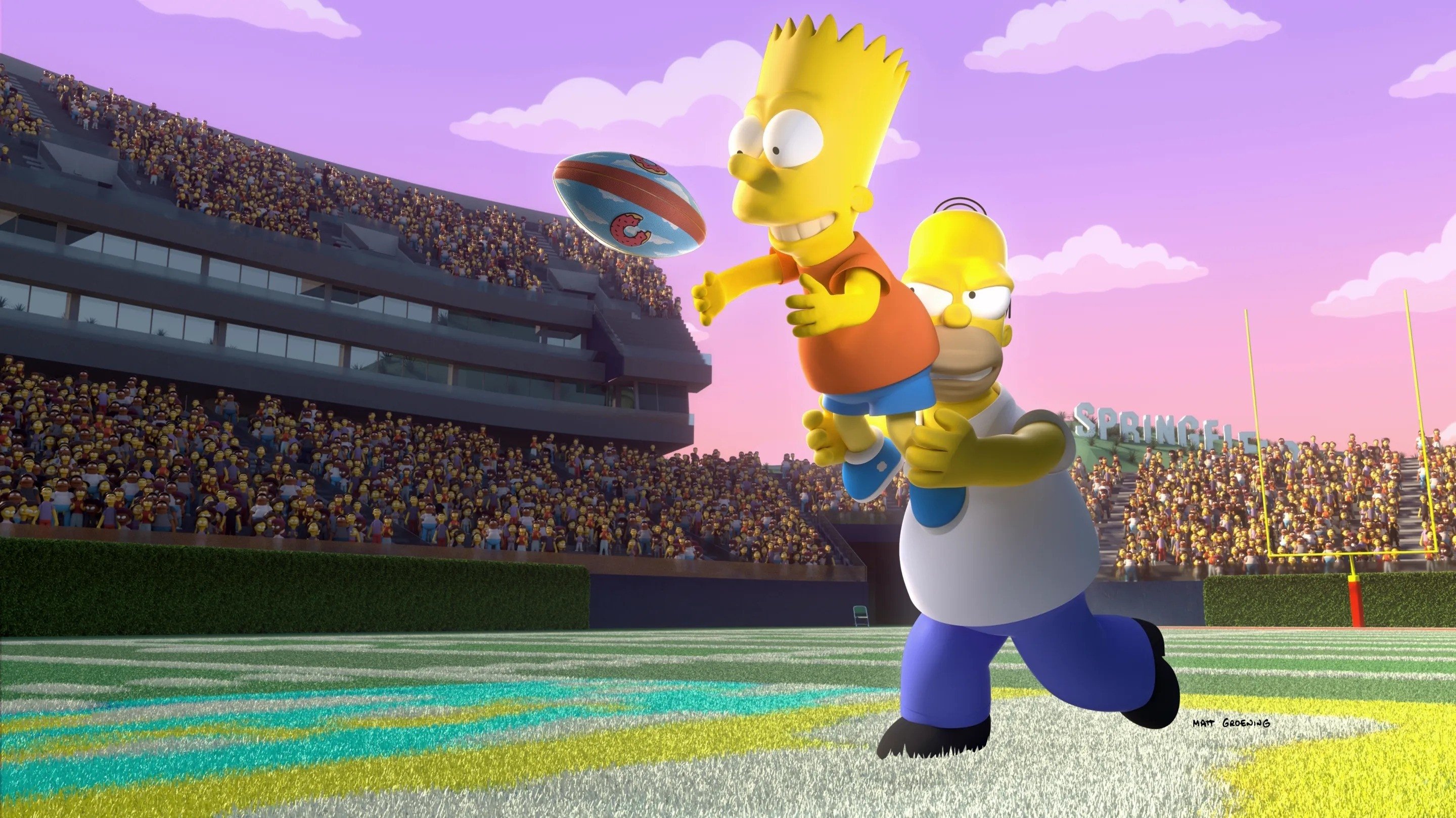Backdrop for The Simpsons Funday Football