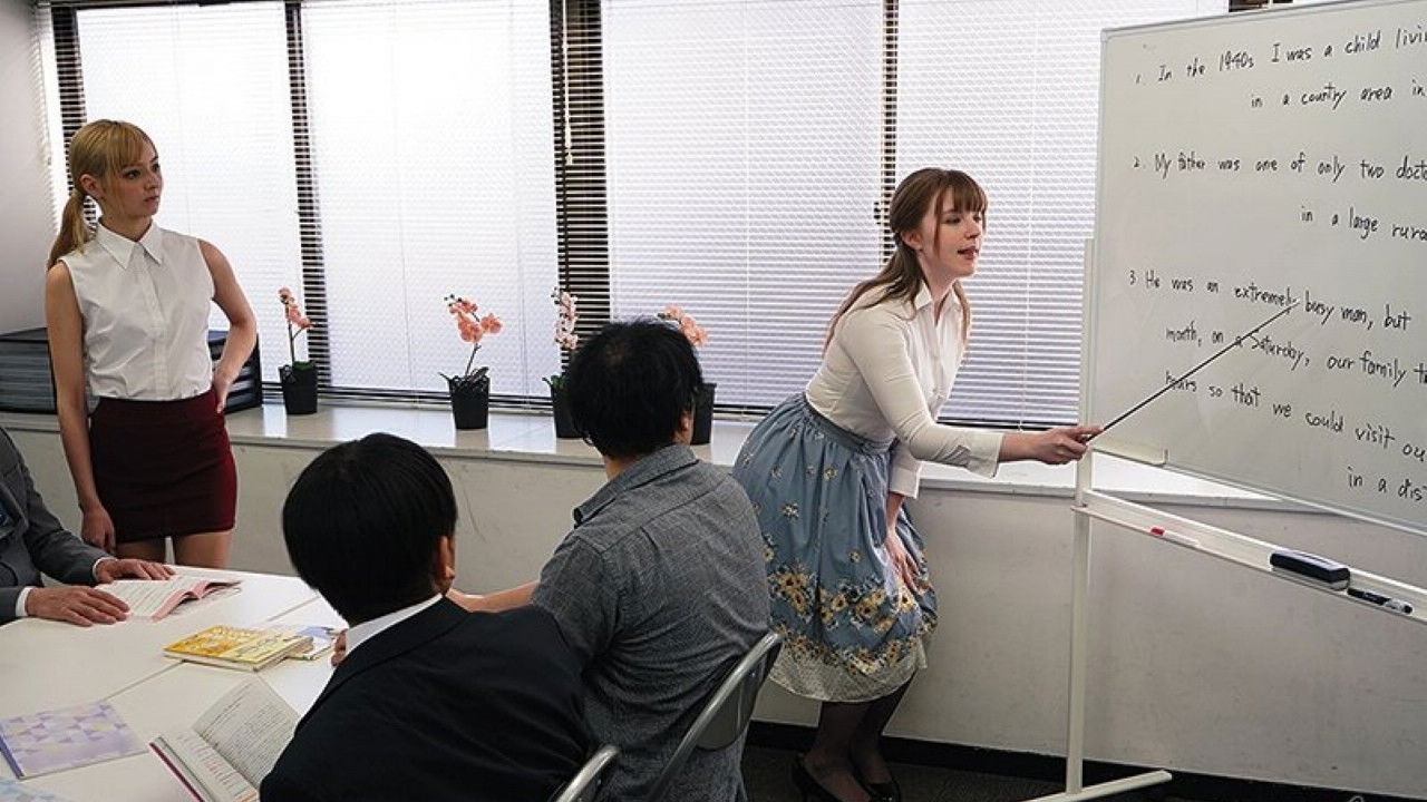 Backdrop for DASD-696 The White Lecturer Who Was Brainwashed By Aphrodisiac Was A Nasty Bitch Though He Disliked It. Karina Nishida June Lovejoy