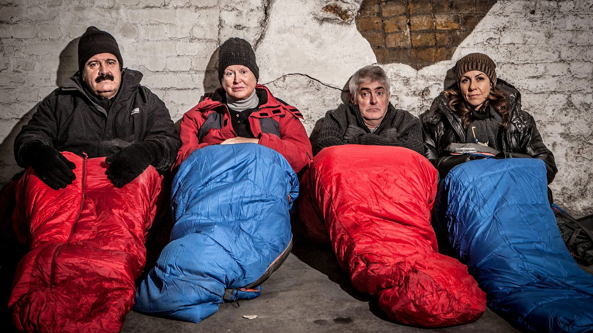 Backdrop for Famous, Rich and Homeless