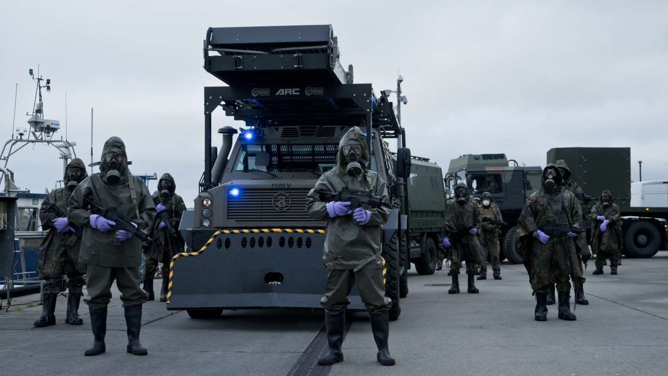 Backdrop for The Island