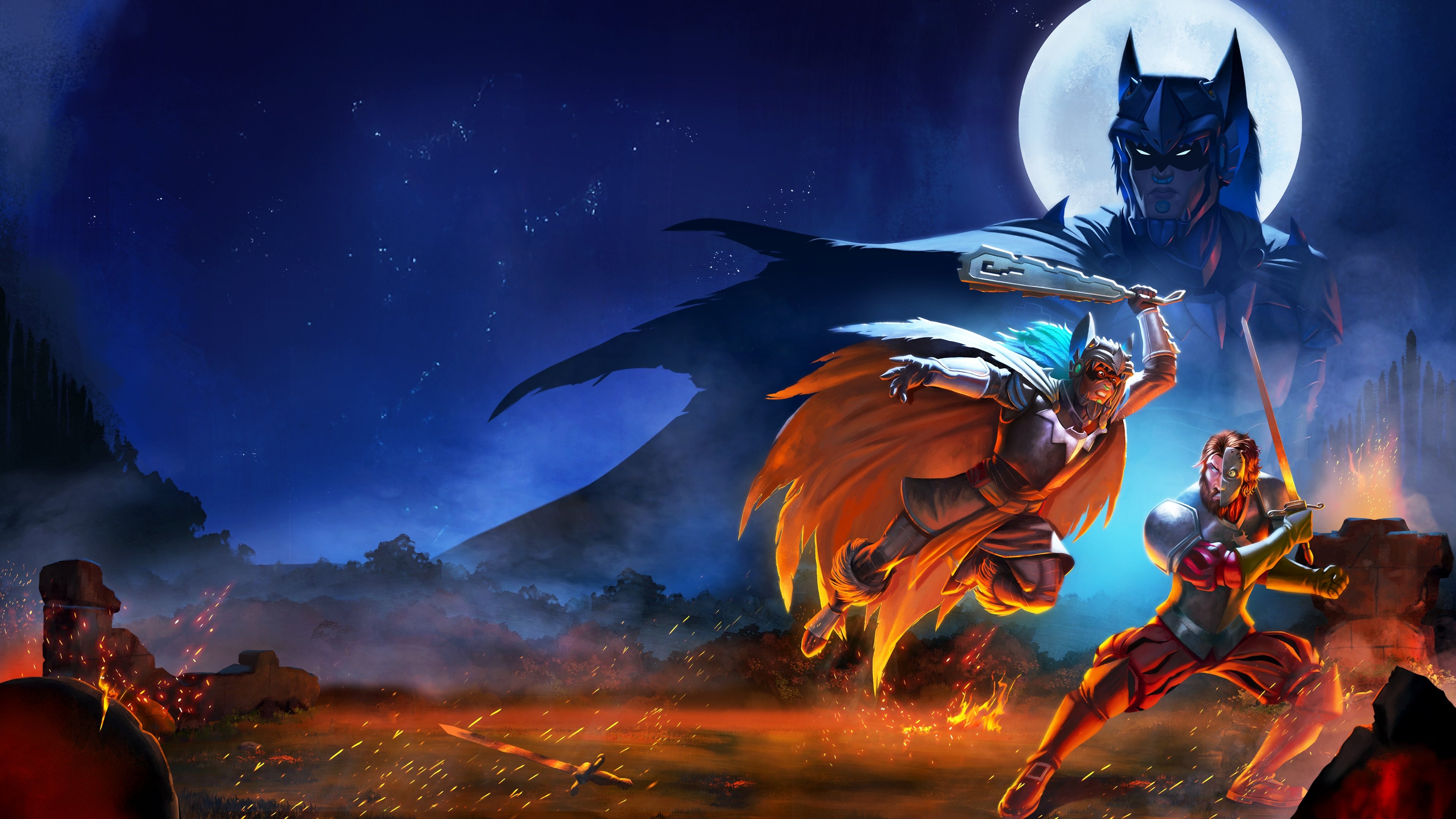 Backdrop for Aztec Batman: Clash of Empires