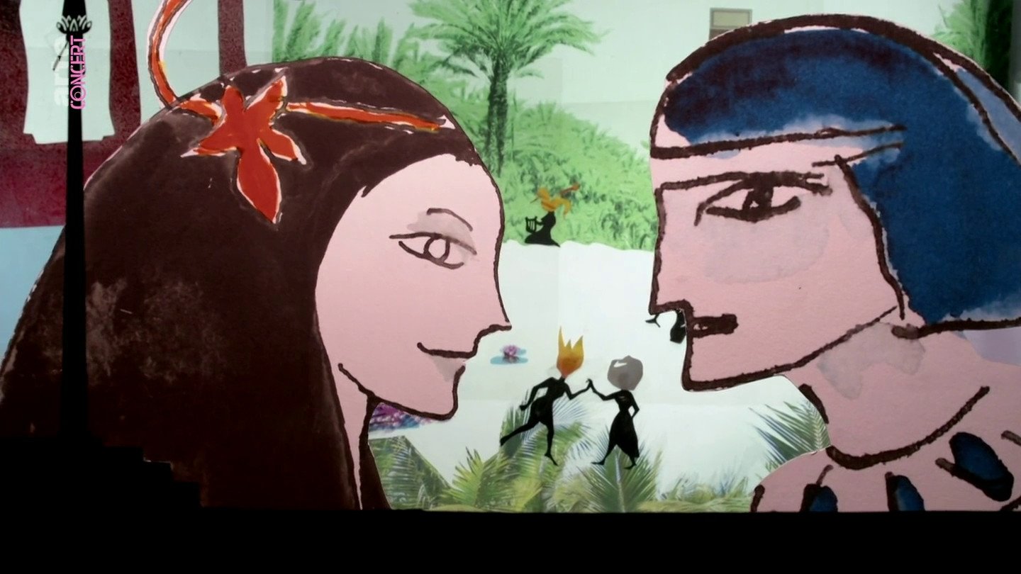 Backdrop for Thamos, König in Ägypten