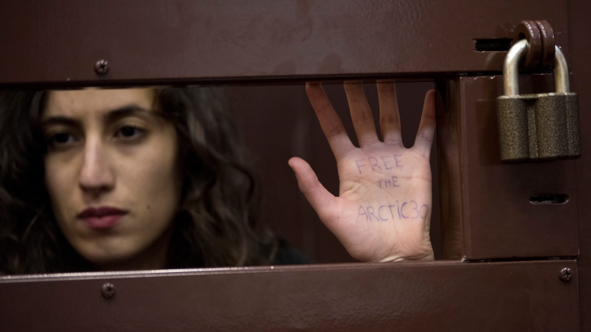 Backdrop for On Thin Ice: Putin v Greenpeace