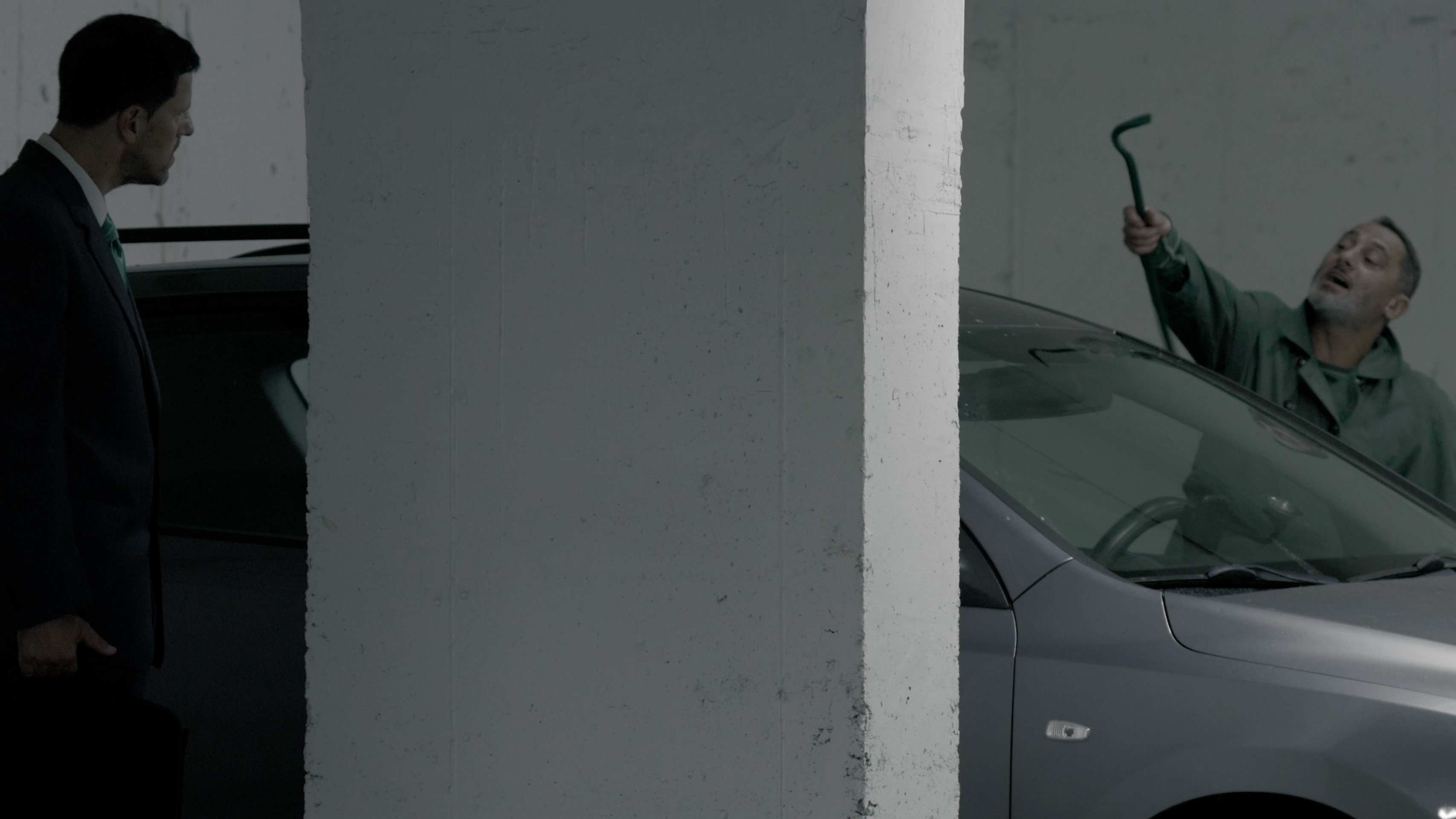 Backdrop for The Summoning of a Man to a Parking Lot