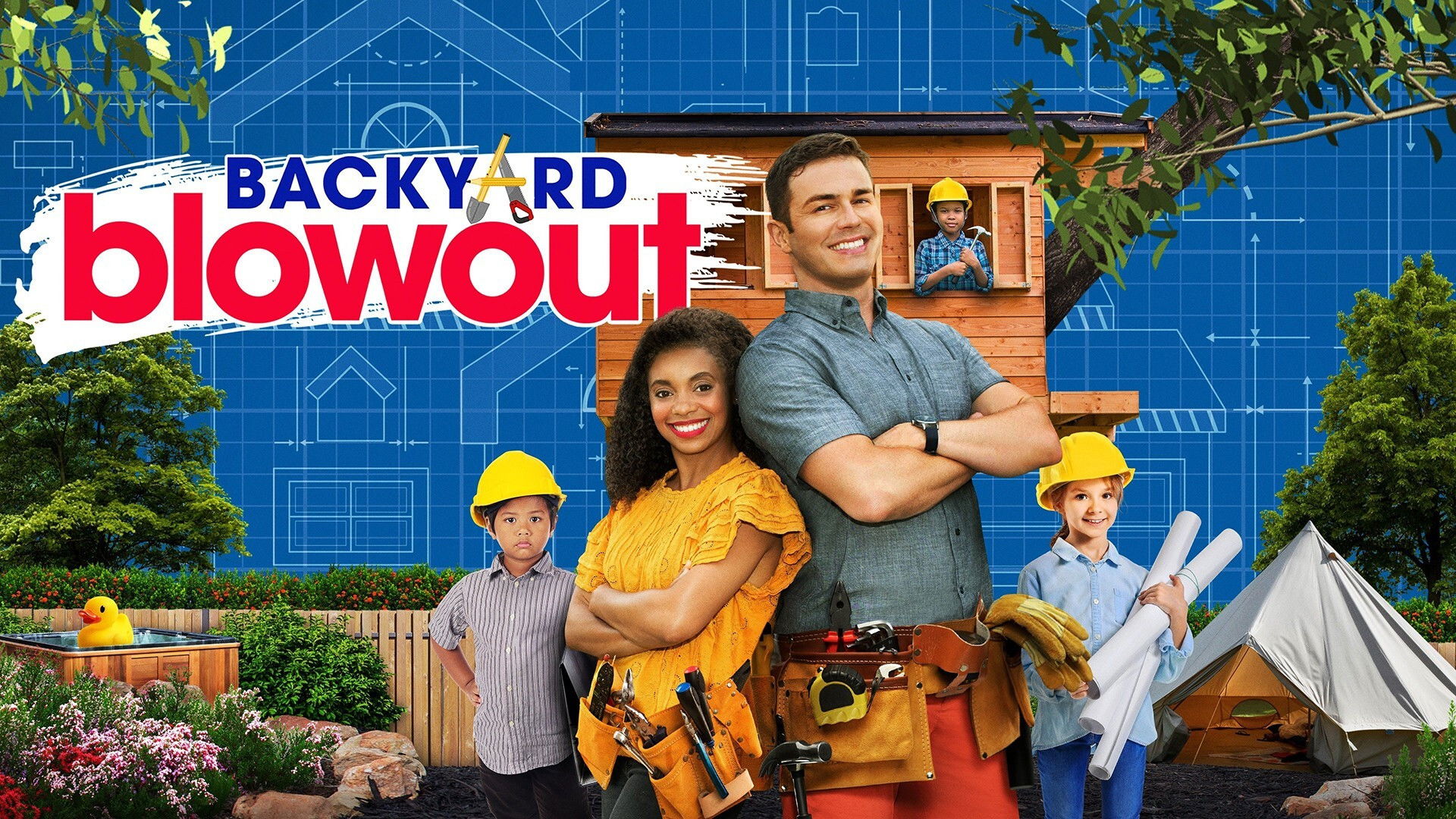 Backdrop for Backyard Blowout