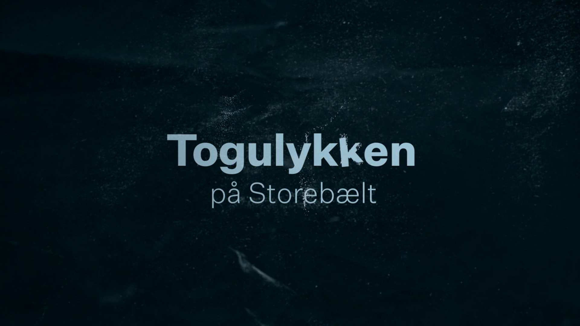 Backdrop for Togulykken på Storebælt