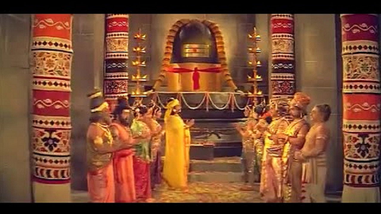 Backdrop for Rajaraja Cholan