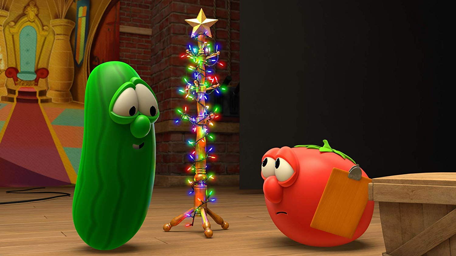 Backdrop for VeggieTales: The Best Christmas Gift