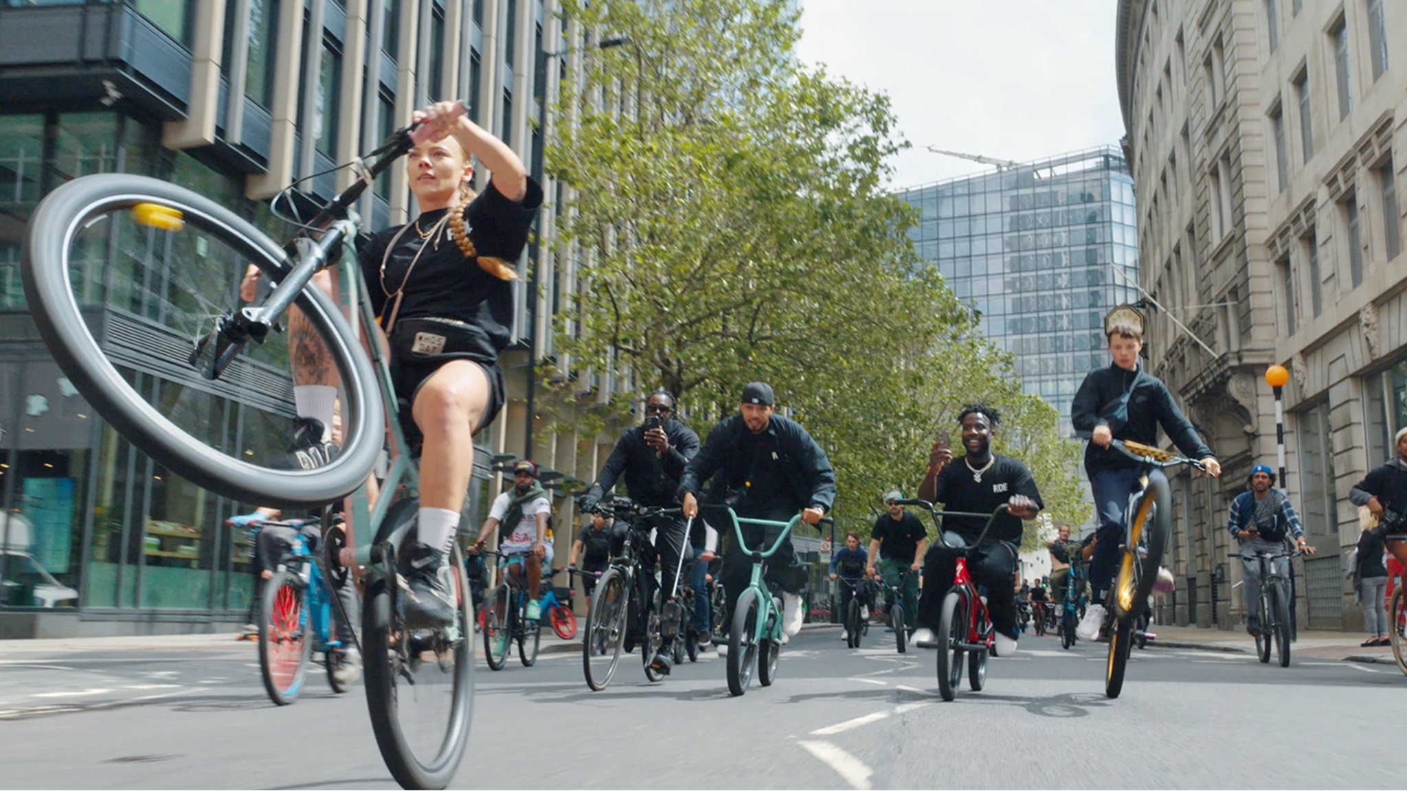 Backdrop for Shires - A British Bicycle Film