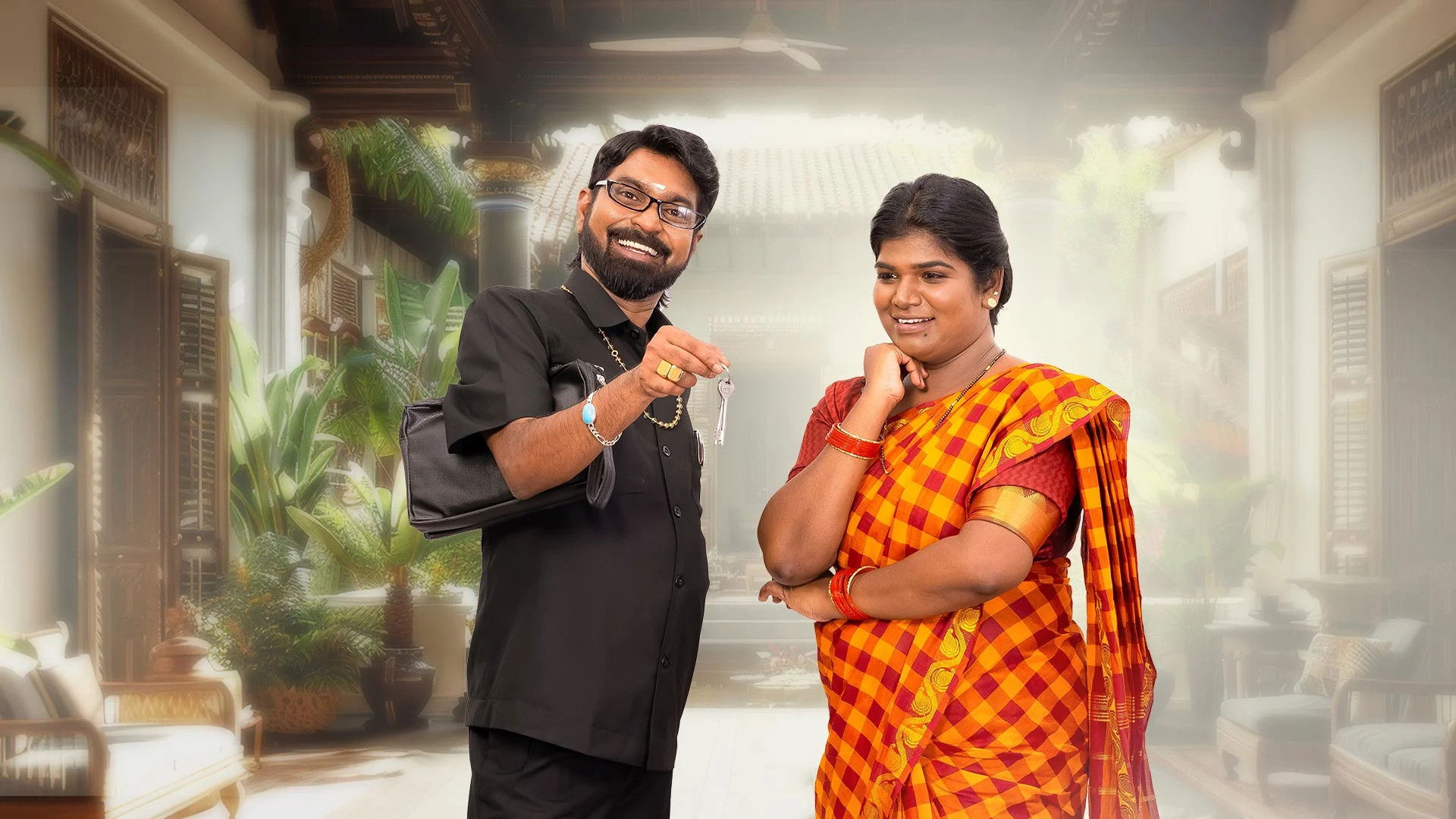 Backdrop for Mr & Mrs Chinnathirai