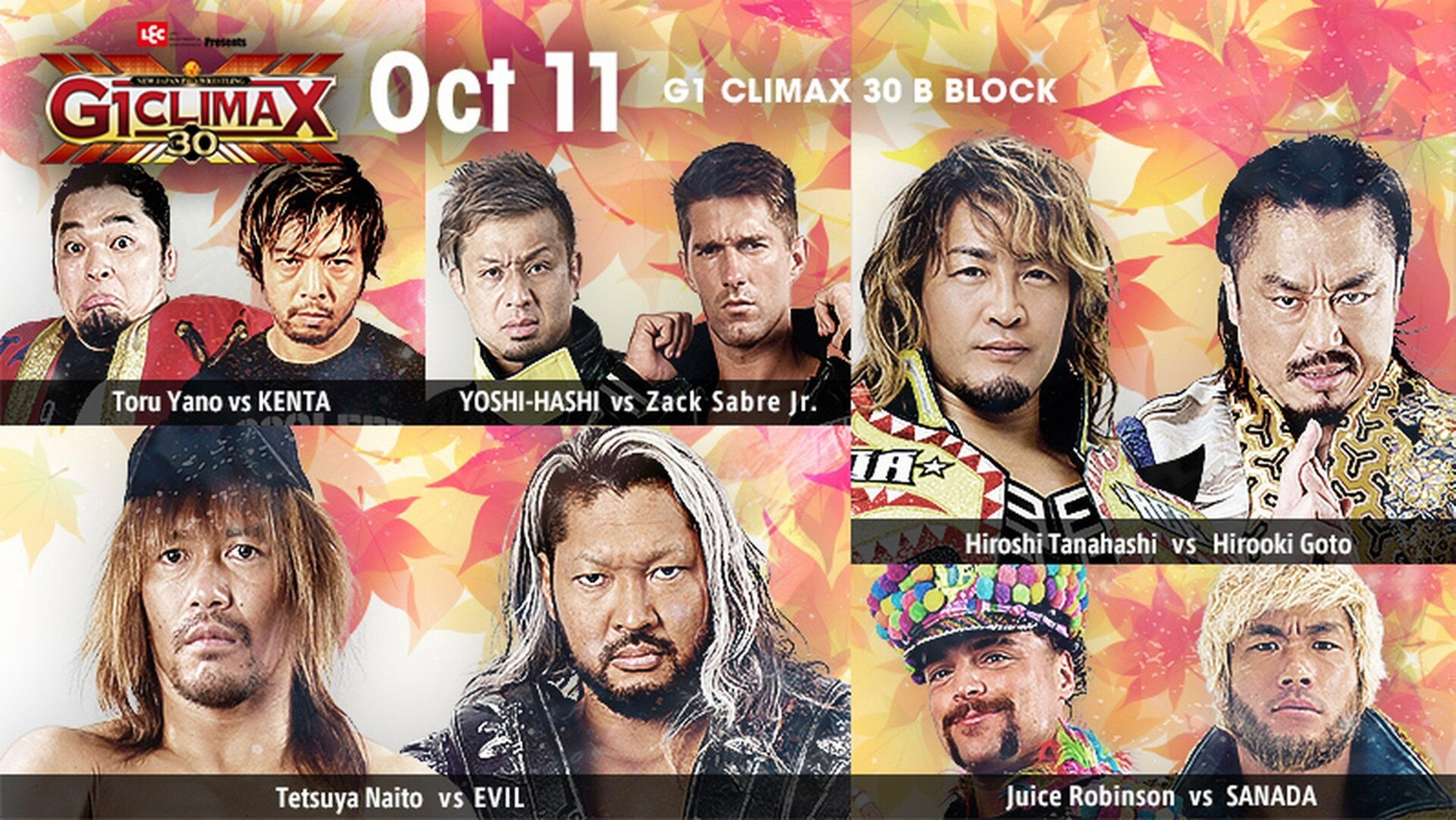 Backdrop for NJPW G1 Climax 30: Day 14