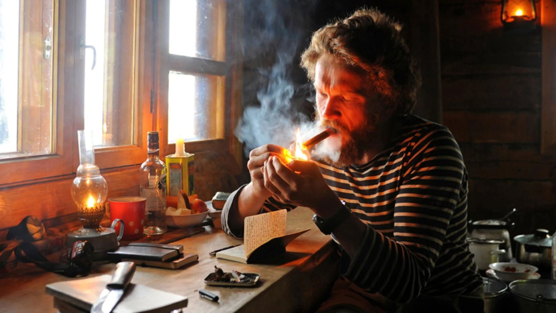 Backdrop for Alone, 180 Days on Baikal Lake