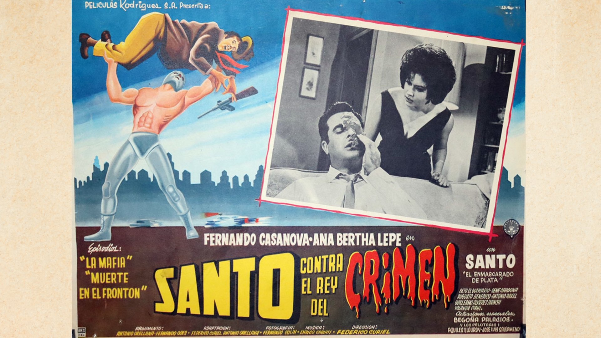 Backdrop for Santo vs. the King of Crime
