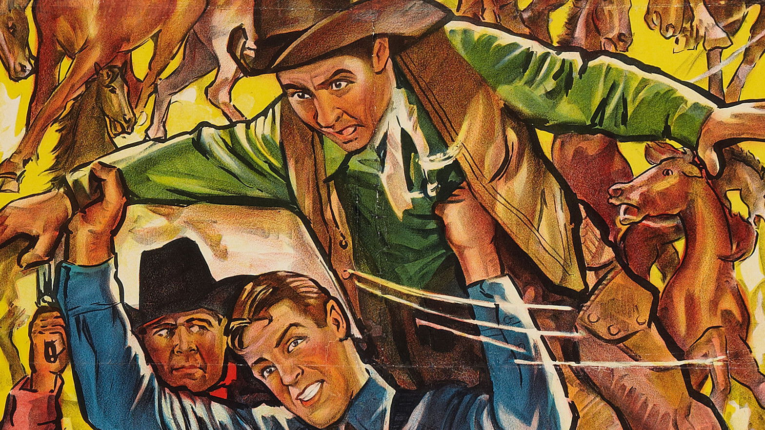 Backdrop for Wild Horse Round-Up