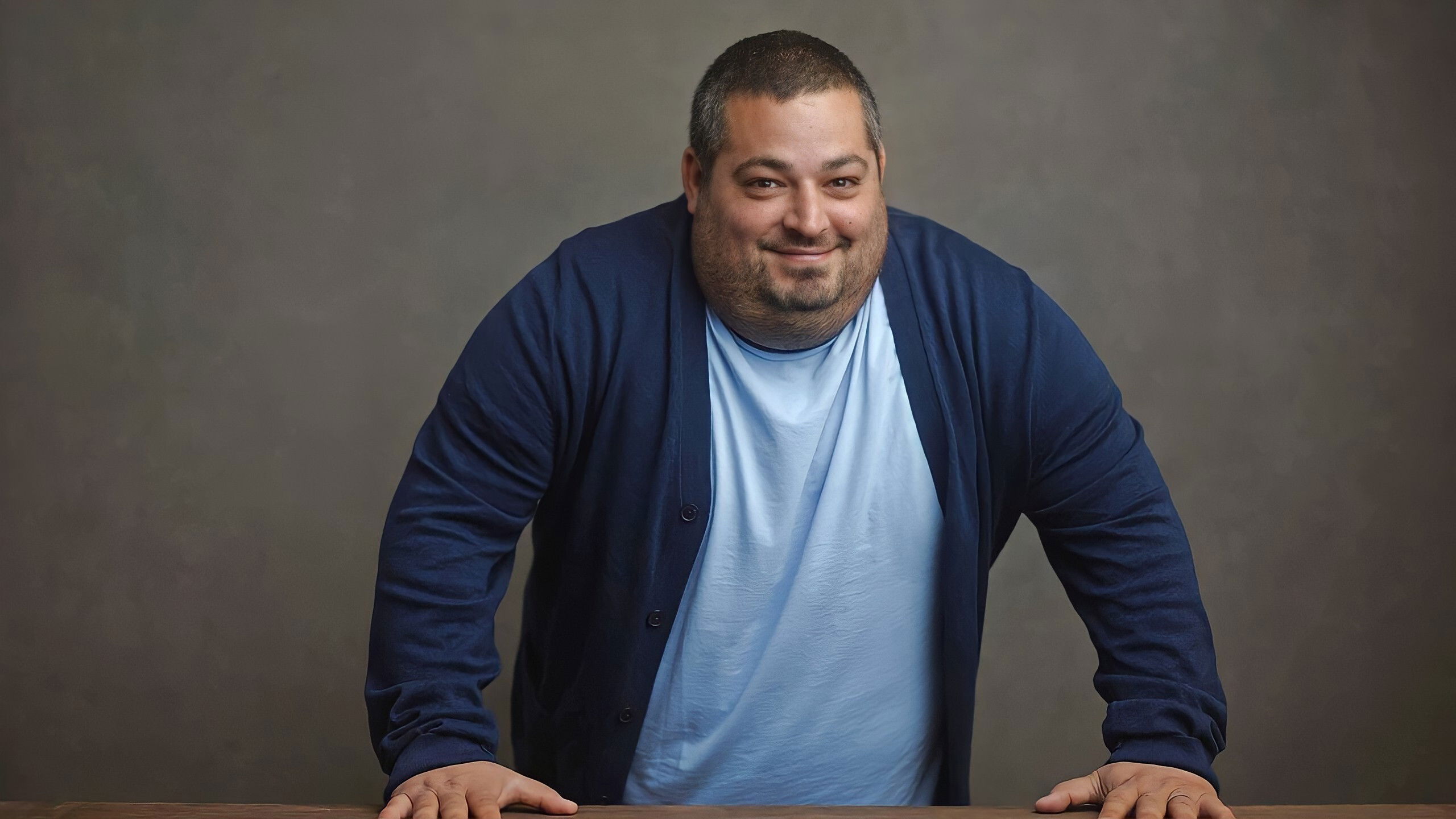 Backdrop for Eric Greenspan is Hungry