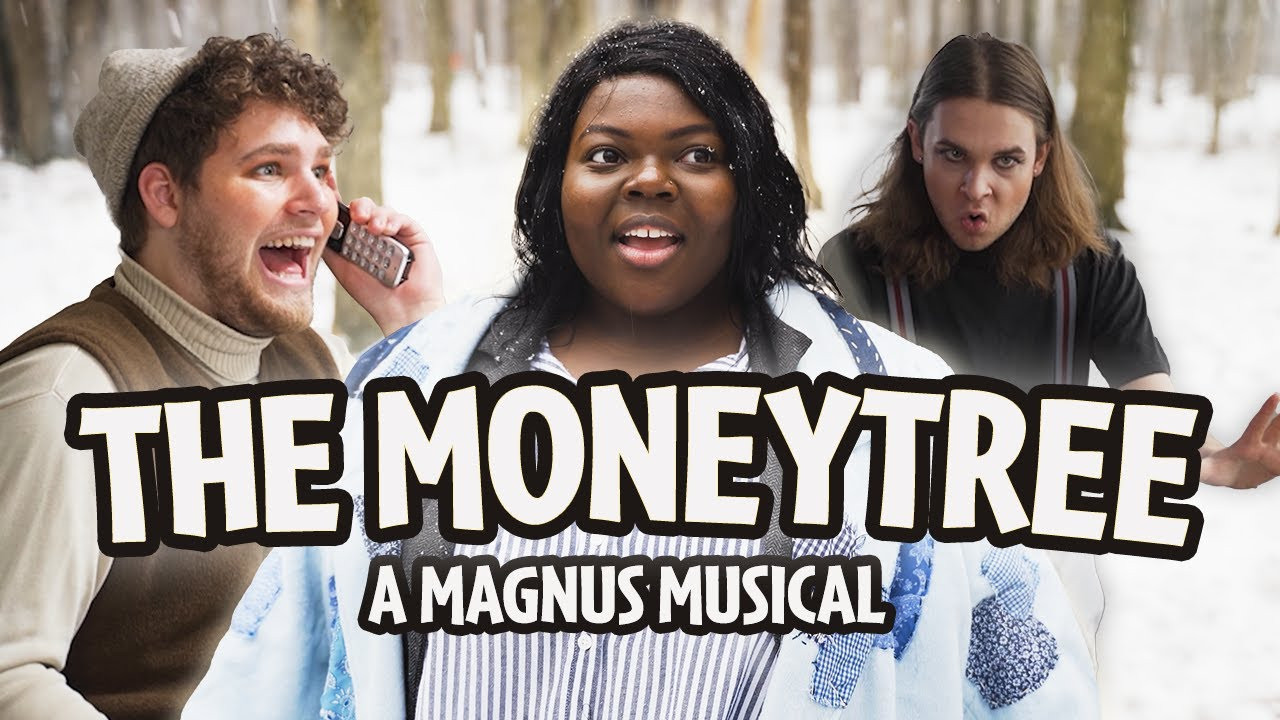 Backdrop for The Moneytree: A Magnus Musical