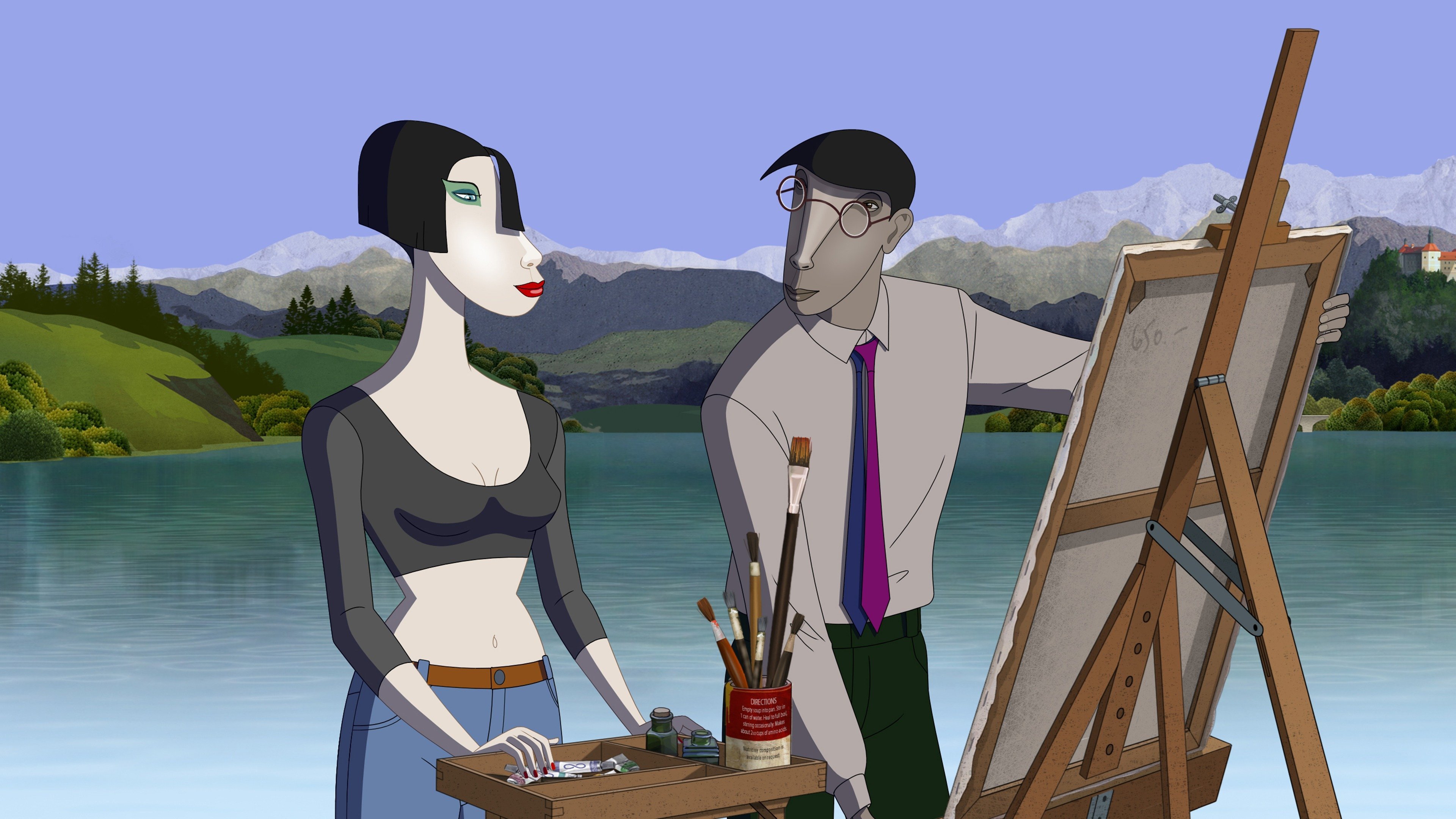 Backdrop for Ruben Brandt, Collector