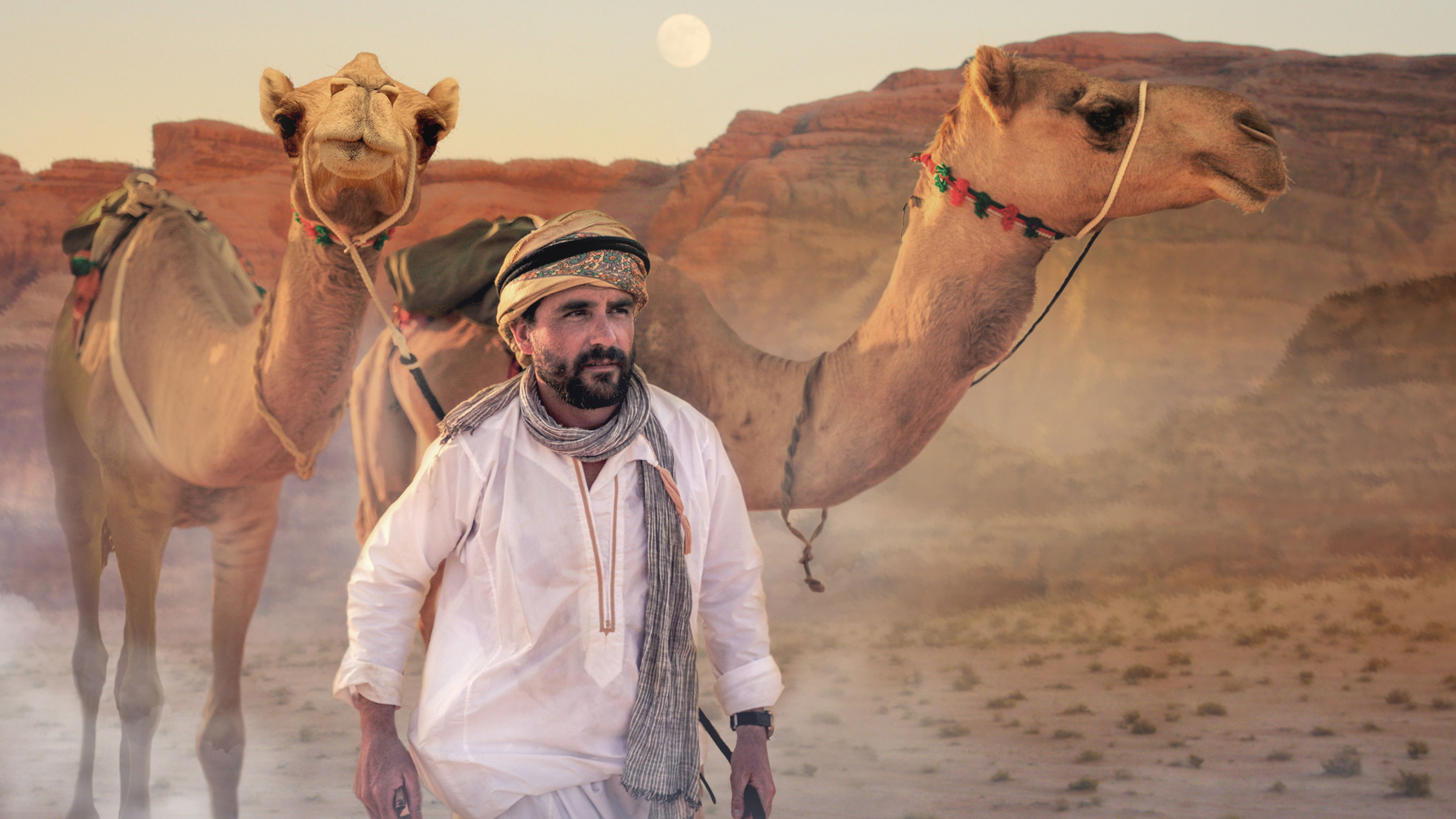 Backdrop for Arabia With Levison Wood