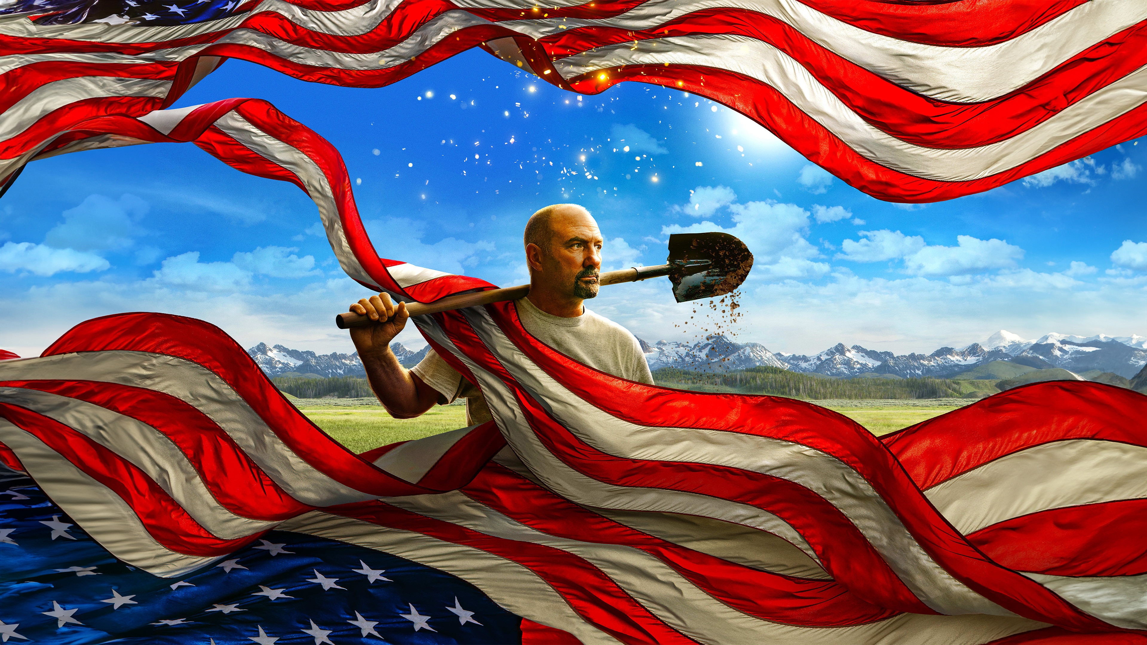 Backdrop for America's Backyard Gold