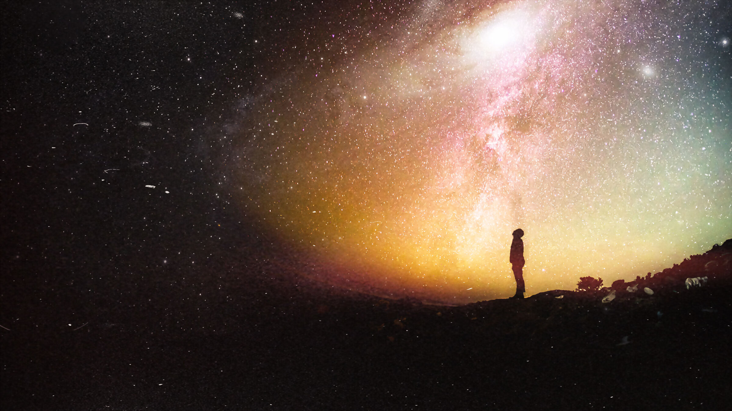 Backdrop for Secrets of the Universe: Great Scientists in Their Own Words