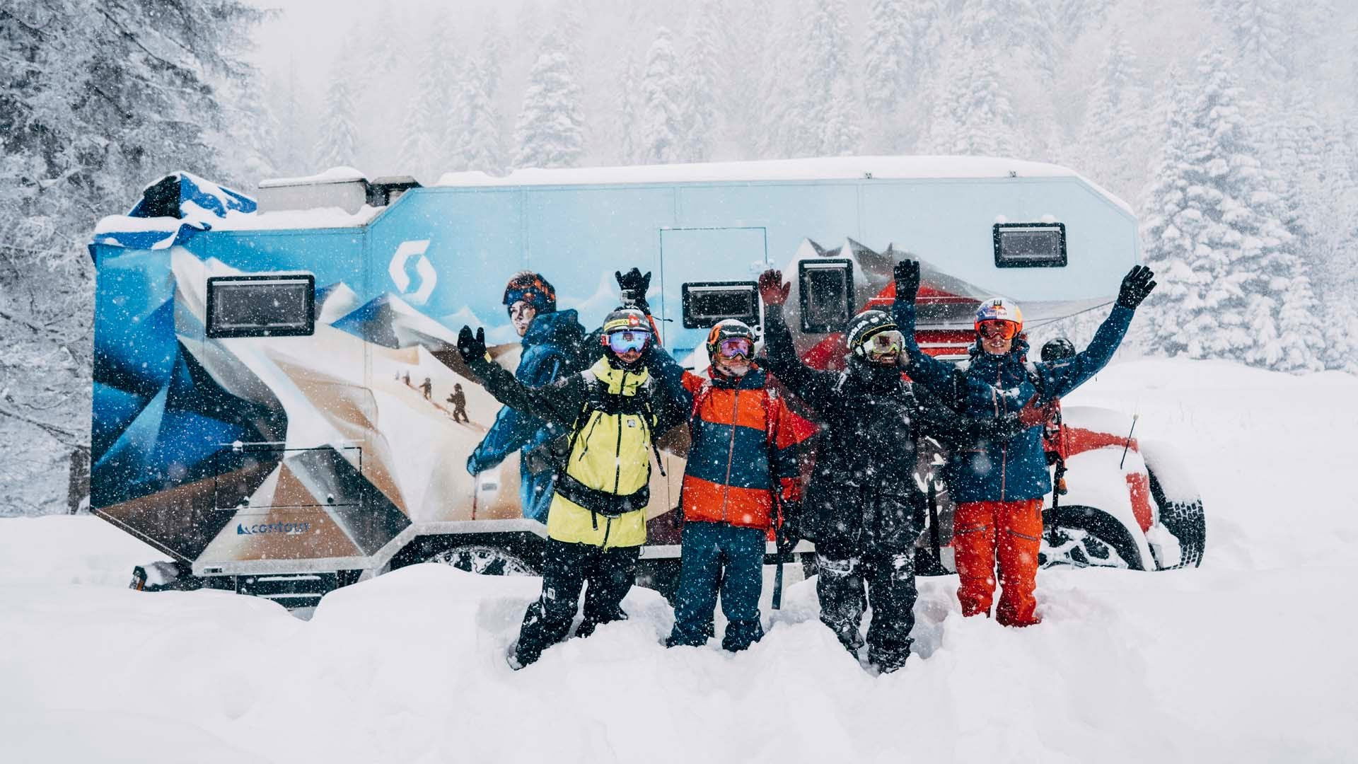 Backdrop for Snowmads: A Journey Towards Eastern Suns