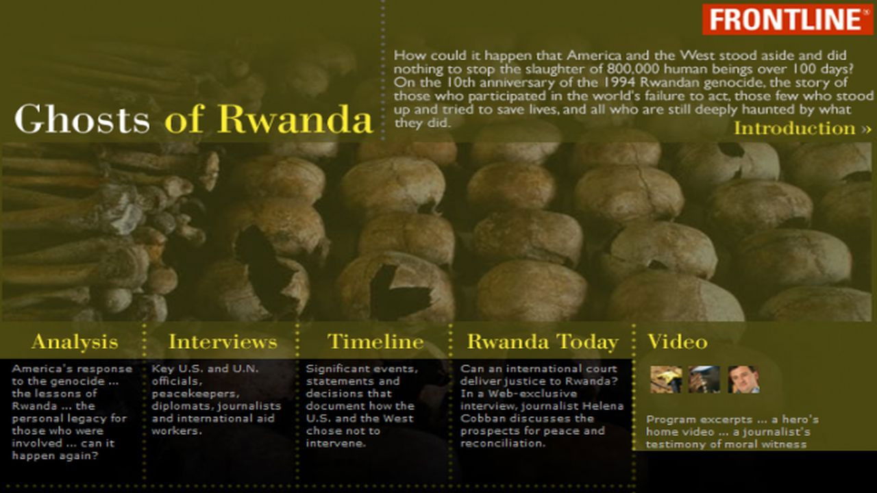 Backdrop for Ghosts of Rwanda