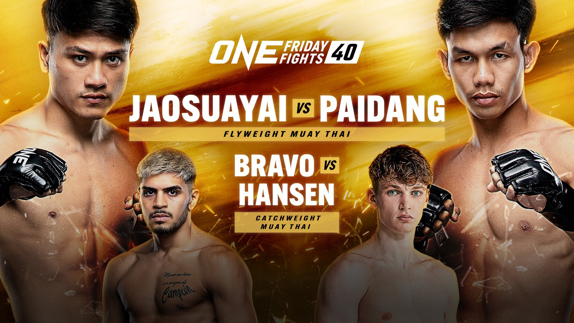 Backdrop for ONE Friday Fights 40: Jaosuayai vs. Paidang