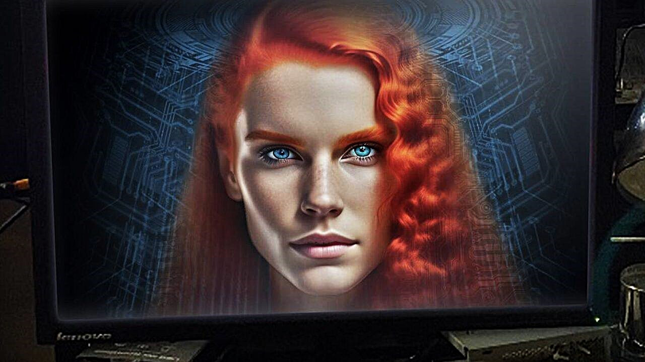 Backdrop for AIMEE. The Visitor