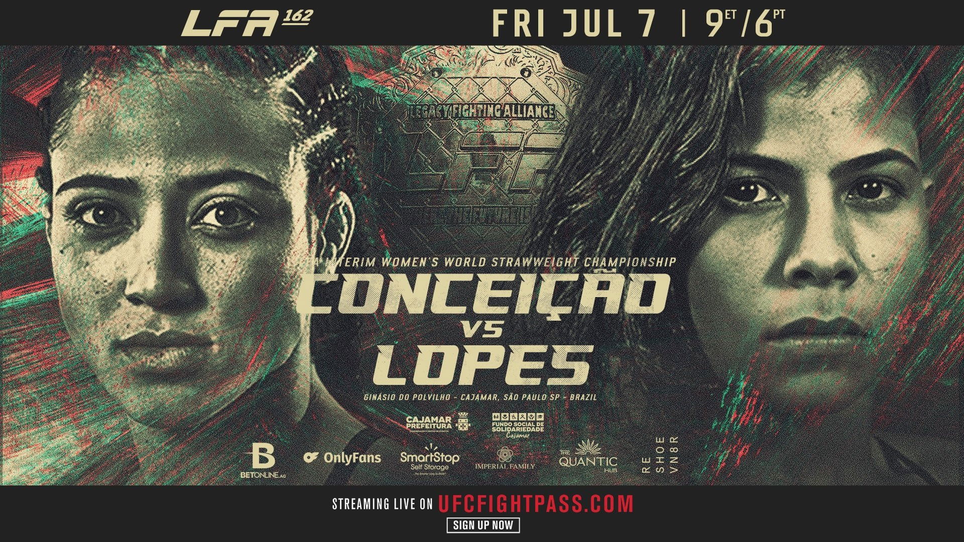 Backdrop for LFA 162: Conceicao vs. Lopes