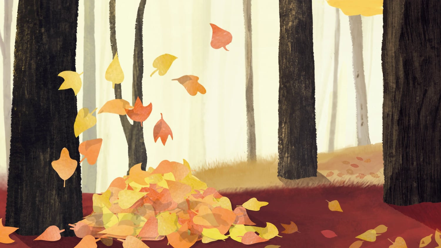 Backdrop for The Little Bird and the Squirrel