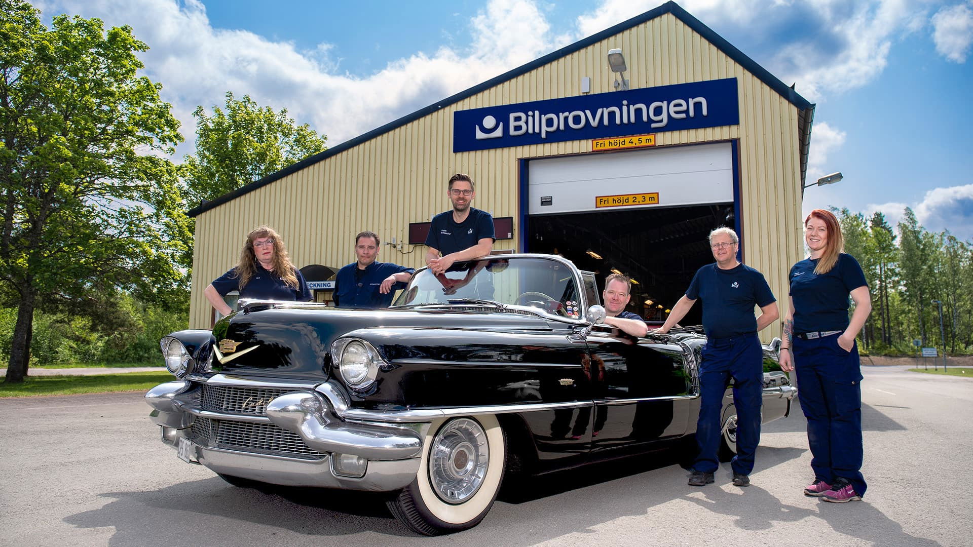 Backdrop for Bilprovningen