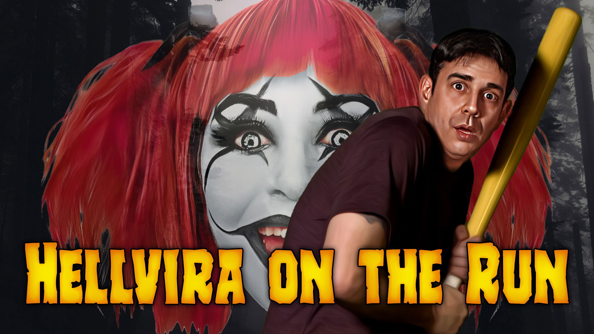 Backdrop for Hellvira on the run