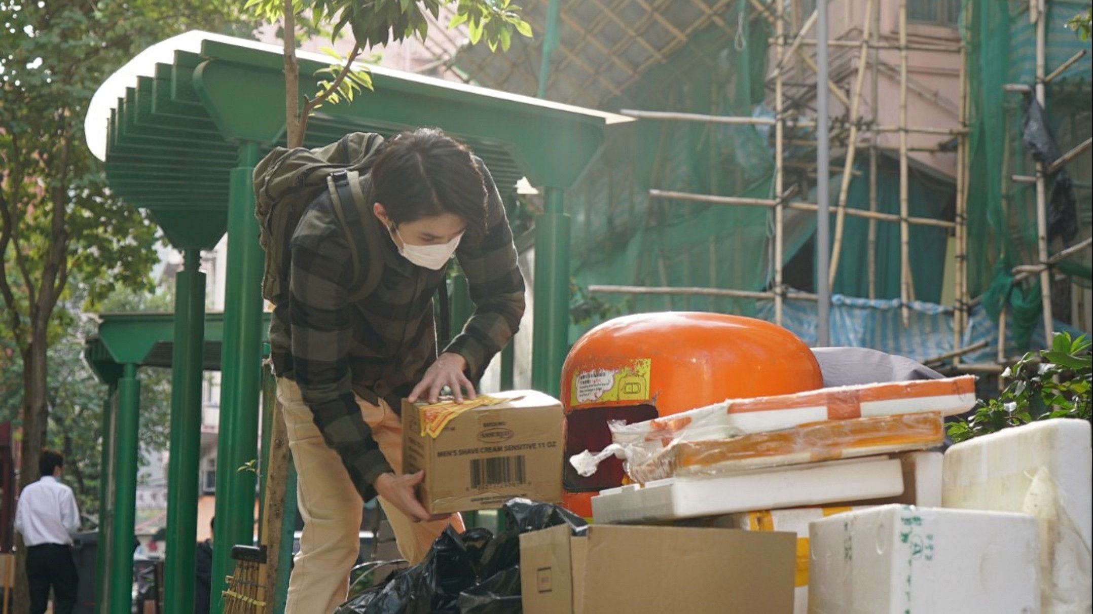 Backdrop for Rubbish Ban